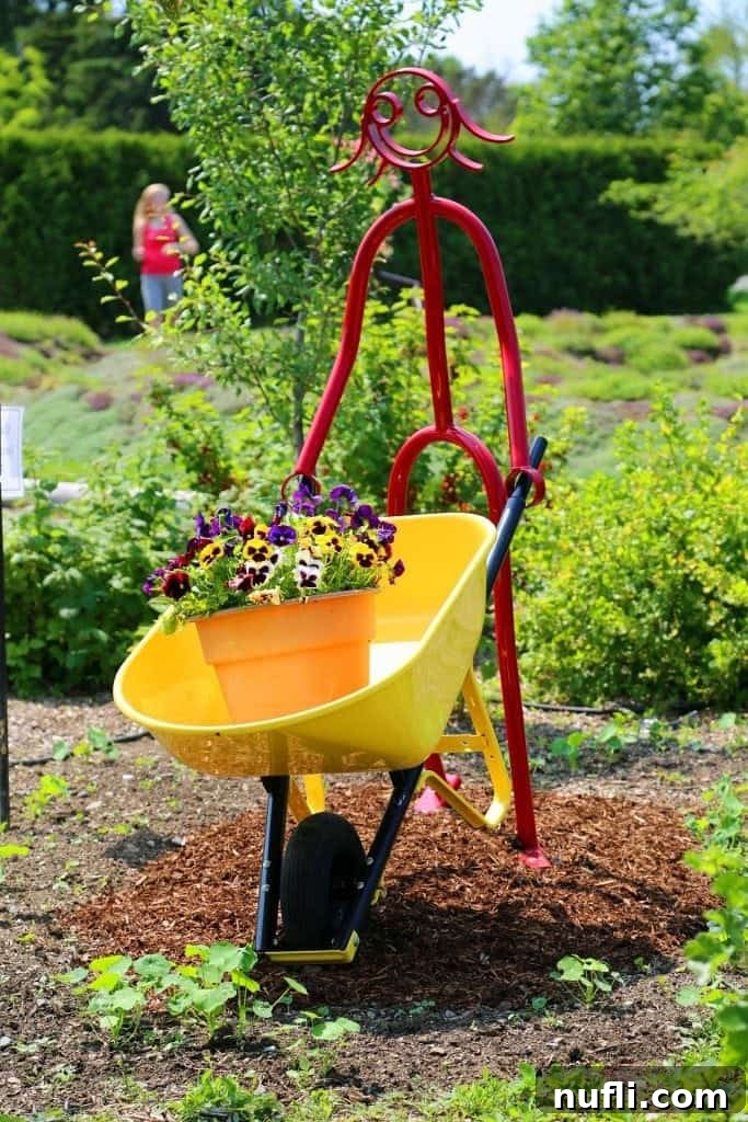 Garden art in Kingsbrae Gardens