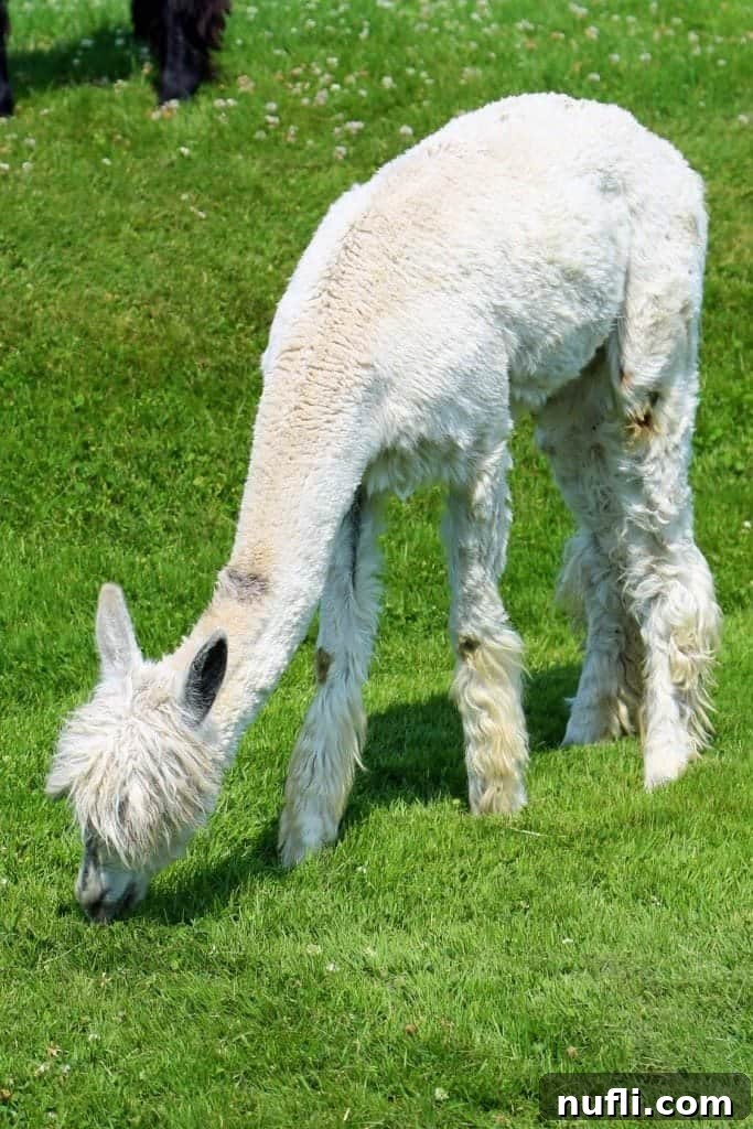 alpaca at Kingsbrae Garden