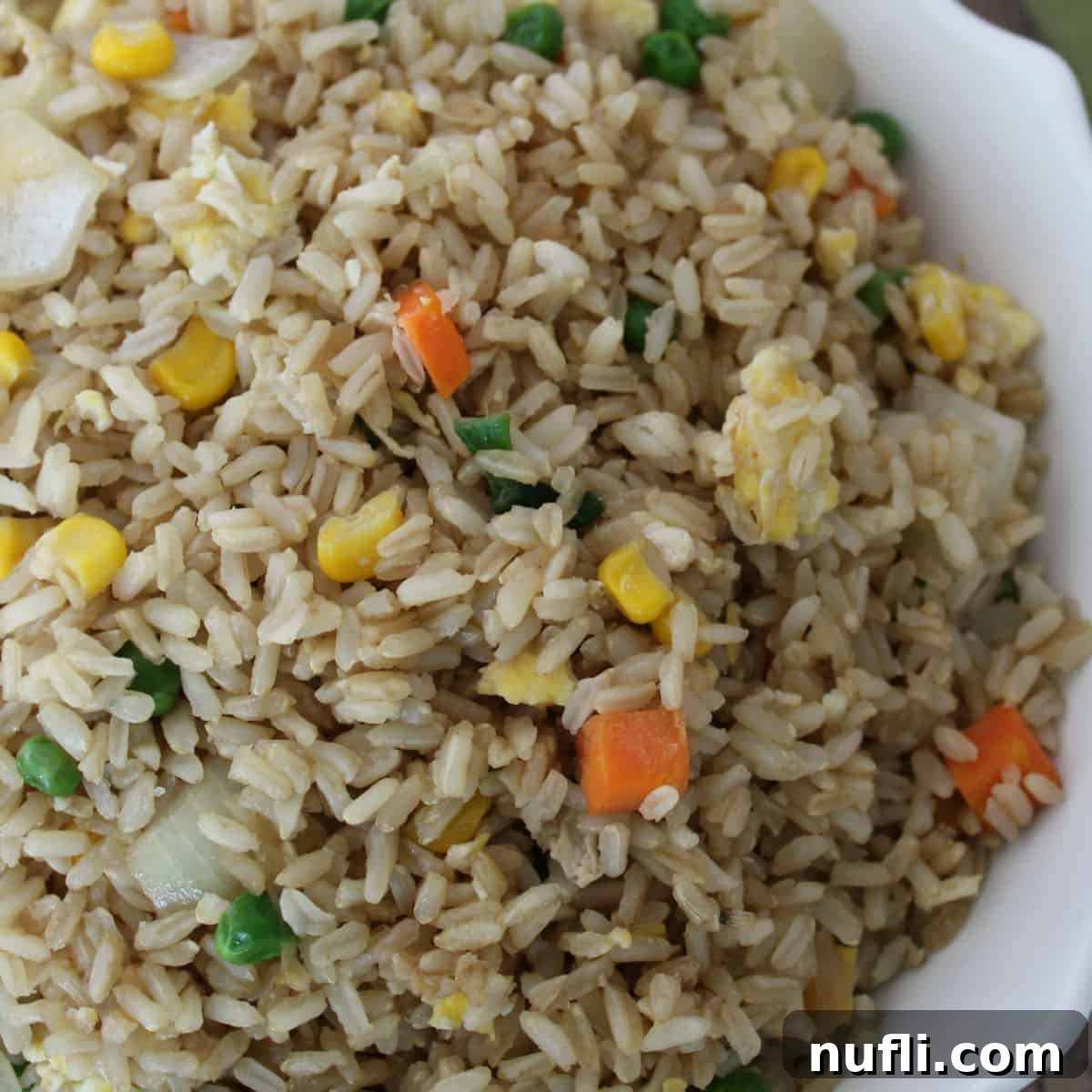 Fried Rice in a white bowl